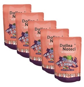 Karma dla kota DOLINA NOTECI Superfood Cielęcina z homarem i krewetkami 5 x 85 g
