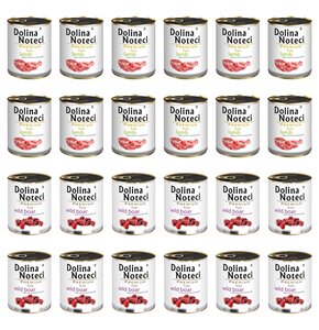 Karma dla psa DOLINA NOTECI Mix smaków Premium Pure bogata w jagnięcinę, dziczyznę 24 x 800 g