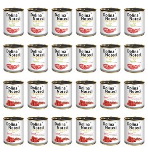 Karma dla psa DOLINA NOTECI Mix smaków Premium Pure bogata w jagnięcinę, wołowinę z ryżem 24 x 800 g