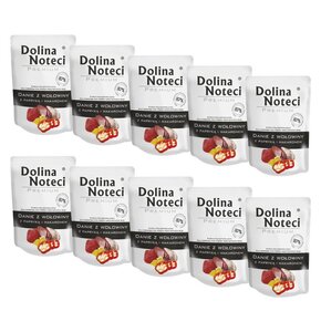 Karma dla psa DOLINA NOTECI Premium Danie z wołowiny z papryką i makaronem 10 x 300 g