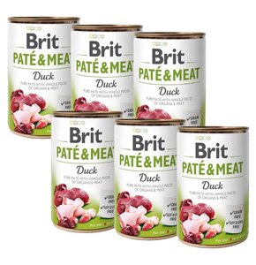 Karma dla psa BRIT Paté & Meat Kaczka 6 x 400 g