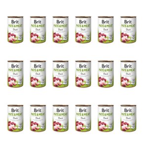 Karma dla psa BRIT Paté & Meat Kaczka 18 x 400 g