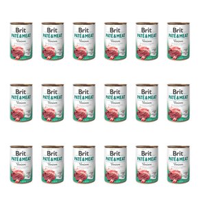 Karma dla psa BRIT Paté & Meat Dziczyzna 18 x 400 g
