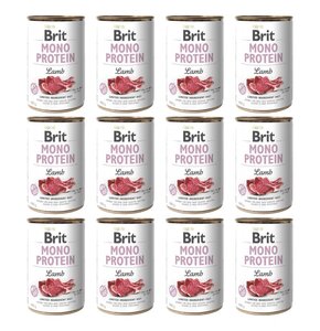 Karma dla psa BRIT Mono Protein Jagnięcina 12 x 400 g