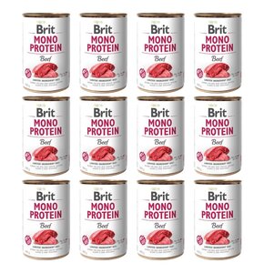 Karma dla psa BRIT Mono Protein Wołowina 12 x 400 g