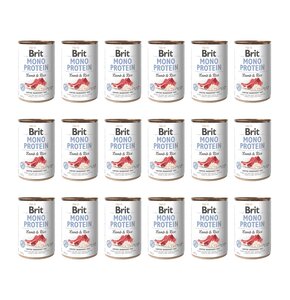 Karma dla psa BRIT Mono Protein Jagnięcina z ryżem 18 x 400 g