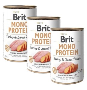 Karma dla psa BRIT Mono Protein Indyk 3 x 400 g