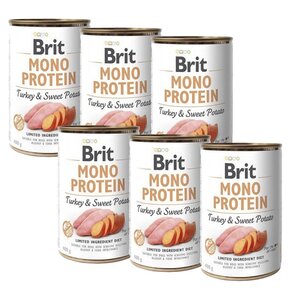 Karma dla psa BRIT Mono Protein Indyk 6 x 400 g