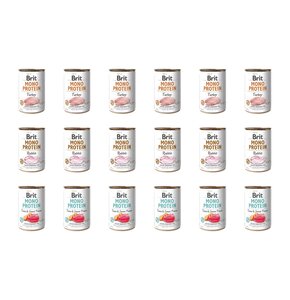 Karma dla psa BRIT Mix smaków Mono Protein Indyk, Królik, Tuńczyk z ziemniakami 18 x 400 g