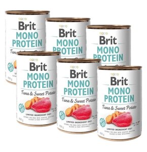 Karma dla psa BRIT Mono Protein Tuńczyk z ziemniakami 6 x 400 g