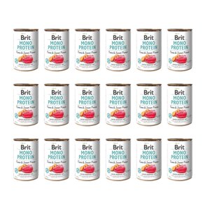 Karma dla psa BRIT Mono Protein Tuńczyk z ziemniakami 18 x 400 g