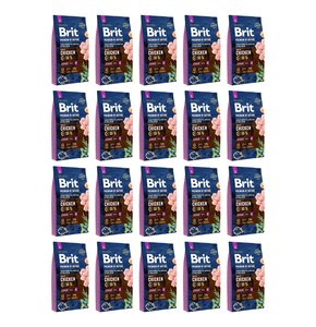 Karma dla psa BRIT Premium by Nature Junior Kurczak 20 x 1 kg