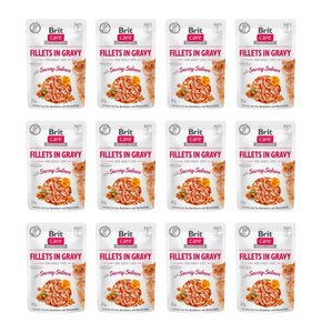 Karma dla kota BRIT Care Fillets In Gravy Łosoś 12 x 85 g