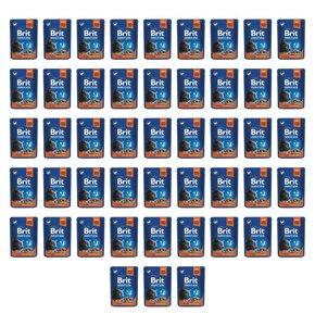 Karma dla kota BRIT Premium By Nature Sterilised Łosoś 48 x 100 g