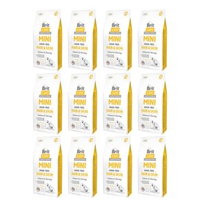 Karma dla psa BRIT Care Mini Hair & Skin Łosoś ze śledziem 12 x 2 kg