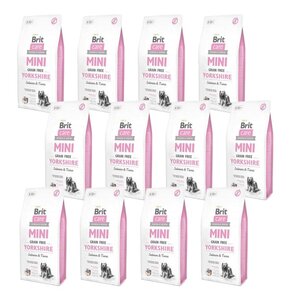 Karma dla psa BRIT Care Mini Yorkshire Łosoś z tuńczykiem 12 x 2 kg