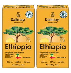 Kawa mielona DALLMAYR Ethiopia HVP 2 x 0.5 kg