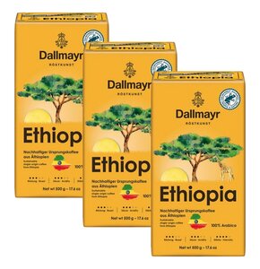 Kawa mielona DALLMAYR Ethiopia HVP 3 x 0.5 kg