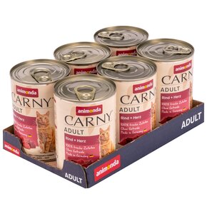 Karma dla kota ANIMONDA Carny Wołowina 6 x 400 g