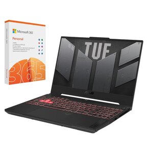 Laptop ASUS TUF Gaming A15 FA507NV-LP023W 15.6" IPS 144Hz R7-7735HS 16GB RAM 512GB SSD GeForce RTX4060 Windows 11 Home + Program MICROSOFT 365 Personal