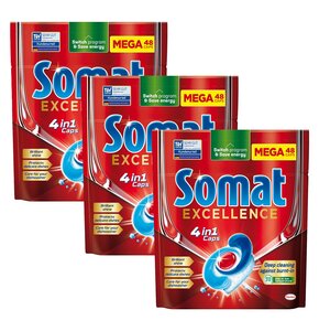 Kapsułki do zmywarek SOMAT Excellence 4 in 1 - 144 szt.