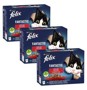 Karma dla kota FELIX Fantastic Wiejskie smaki (36 x 85 g)