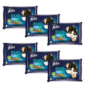 Karma dla kota FELIX Fantastic Duo Rybne Smaki w galaretce (24 x 85 g)