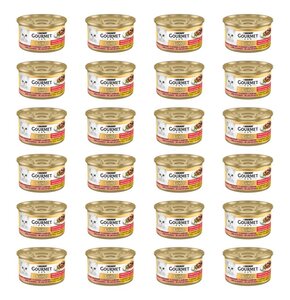 Karma dla kota GOURMET Gold Łosoś i Kurczak 24 x 85 g