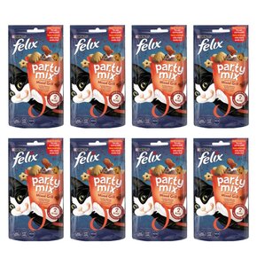 Przysmak dla kota FELIX Party Mix Wołowina z kurczakiem i łososiem 8 x 60 g