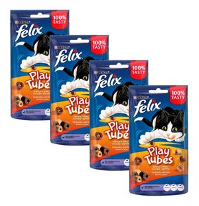 Przysmak dla kota FELIX Play Tubes Kurczak i wątróbka 4 x 50 g
