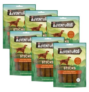Przysmak dla psa ADVENTUROS Sticks Dziki Smak Bawoła 6 x 120 g