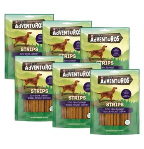 Przysmak dla psa ADVENTUROS Strips Dziki smak sarniny 6 x 90g
