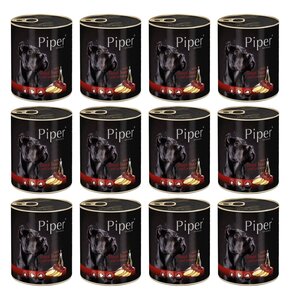 Karma dla psa PIPER Animals z wątróbką wołową i ziemniakami 12 x 800 g