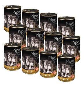 Karma dla psa PIPER Junior Żołądki kurczaka z ryżem 12 x 400 g