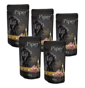 Karma dla psa PIPER Animals z sercami kurczaka i brązowym ryżem 5 x 150 g