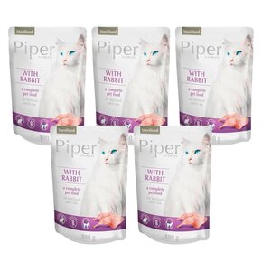 Karma dla kota PIPER Animals Sterilised z królikiem 5 x 100 g