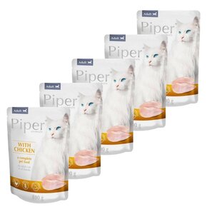 Karma dla kota PIPER Animals z kurczakiem 5 x 100 g