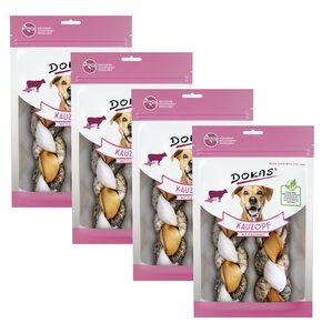 Przysmak dla psa DOKAS Warkocz wołowy z tilapią 4 x 120 g