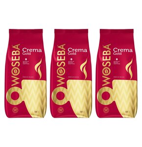 Kawa ziarnista WOSEBA Crema Gold Arabica Robusta 3 x 0.5 kg