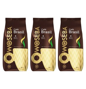 Kawa ziarnista WOSEBA Cafe Brasil Arabica 3 x 0.5 kg