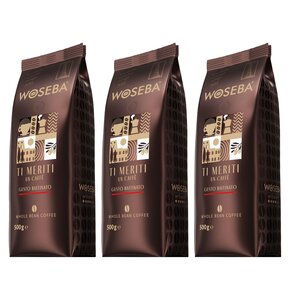 Kawa ziarnista WOSEBA Ti Meriti Un Caffè Gusto Raffinato 3 x 0.5 kg