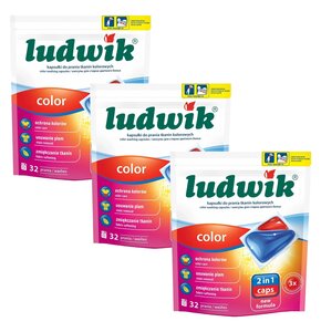 Kapsułki do prania LUDWIK 2in1 Color 96 szt.