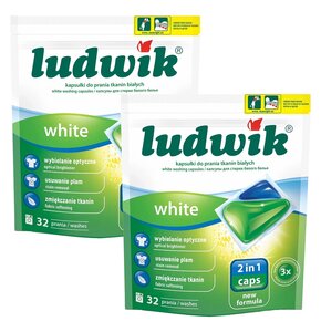 Kapsułki do prania LUDWIK 2in1 White 64 szt.