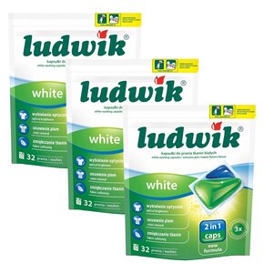 Kapsułki do prania LUDWIK 2in1 White 96 szt.