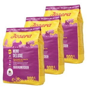 Karma dla psa JOSERA MiniDeluxe Jagnięcina 3 x 900 g