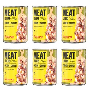 Karma dla psa JOSERA Meat Lovers Menu Kurczak z marchewką 6 x 400 g
