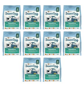 Karma dla psa GREEN PETFOOD InsectDog Sensitive Białko owadów z ryżem 10 x 900 g