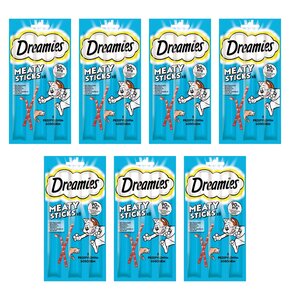 Przysmak dla kota  DREAMIES Meaty Sticks z Łososiem 7 x 30 g