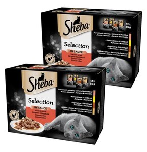 Karma dla kota SHEBA Selection In Sauce Mix smaków 24 x 85 g