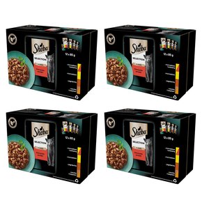 Karma dla kota SHEBA Selection In Sauce Mix smaków 48 x 85 g